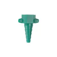 Green disposable medical tubing nipple