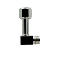 Oxygen DISS 90° Elbow Male x Hex Nut - 1 1/2" Stem